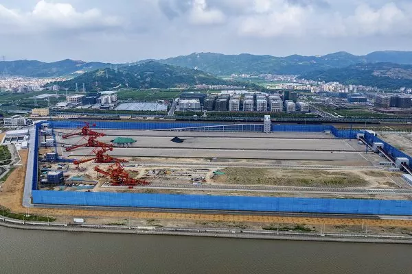 Projekt Yueqing Bay Wharf ve městě Wenzhou, provincie Zhejiang